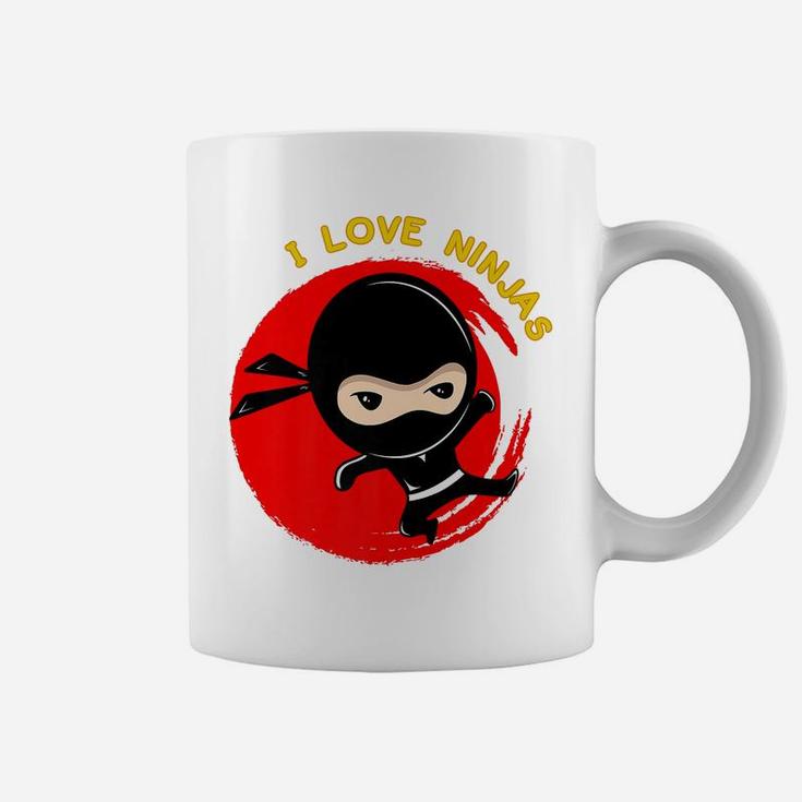 I Love Ninjas, Ninja Lovers Christmas Gift, Birthday Gift Coffee Mug