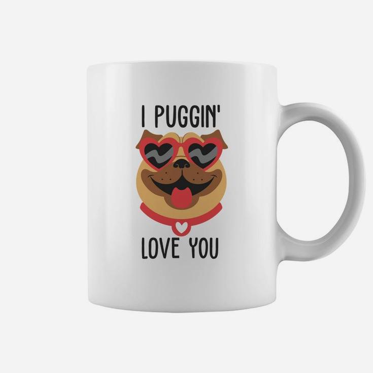 I Puggin Love You For Happy Valentines Day Dog Lovers Coffee Mug
