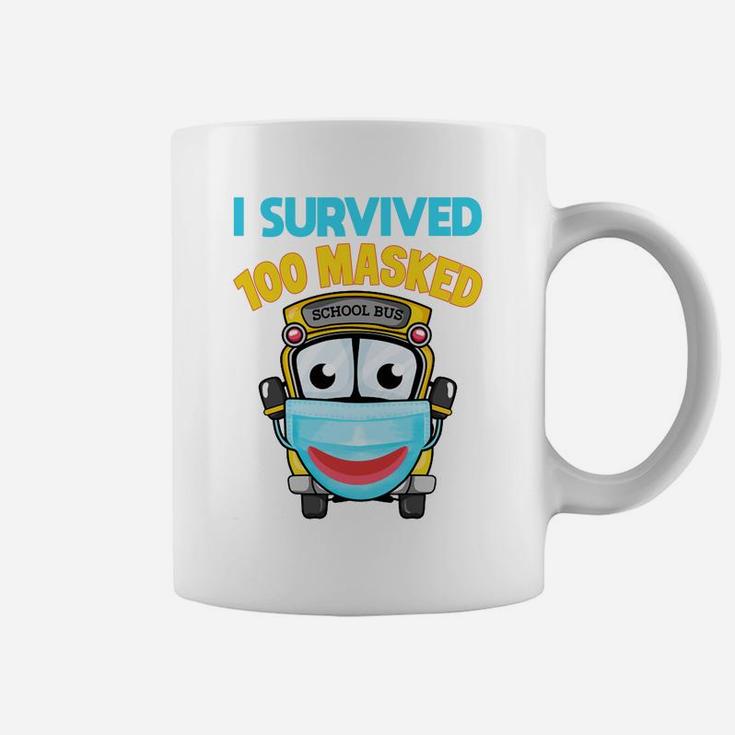 I Survived 100 Masked School Days Funny 100 Days Of School Sweatshirt Coffee Mug