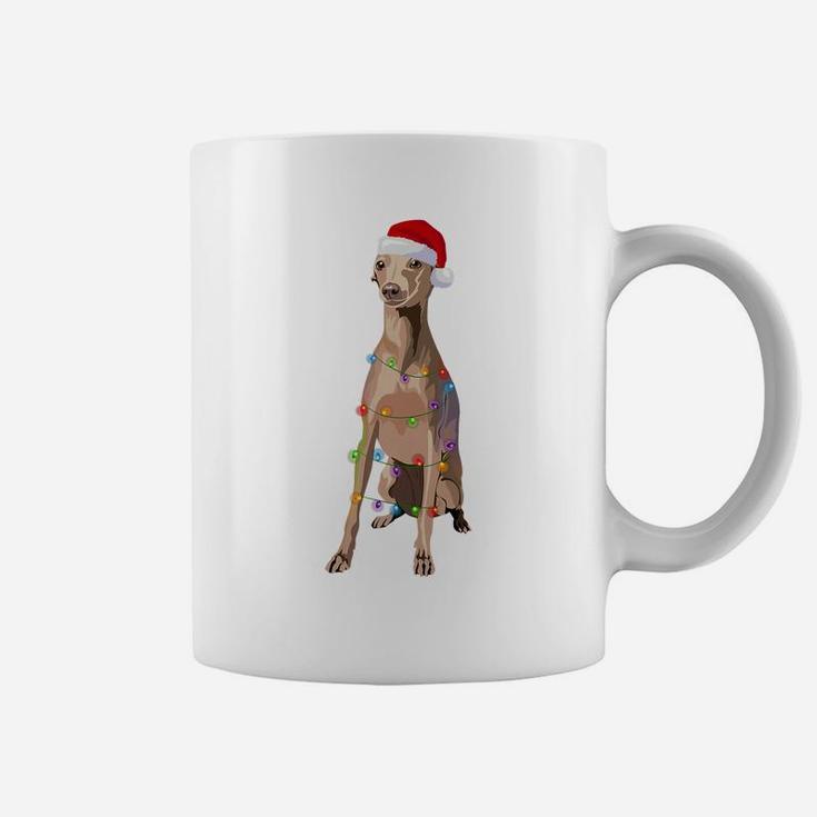 Italian Greyhound Christmas Lights Xmas Dog Lover Coffee Mug
