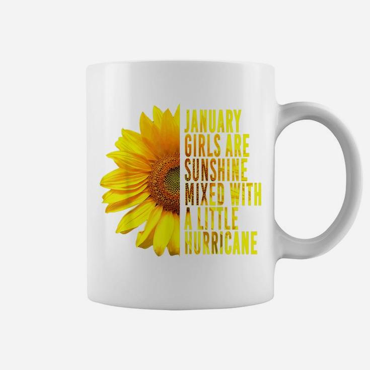 January Birthday Women Girls Sunshine Sunflower Cute Gift Coffee Mug