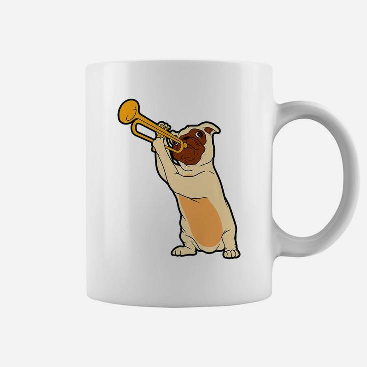 Jazz Dog Trumpet Funny Puppy Musician Cute Animal Playing Coffee Mug