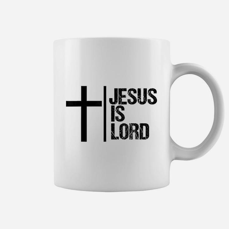 Jesus Is Lord Cross Faith Christian God Holy Coffee Mug