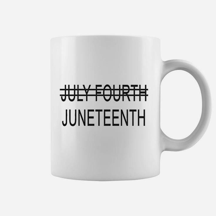 Juneteenth July Fourth Crossed Out Coffee Mug