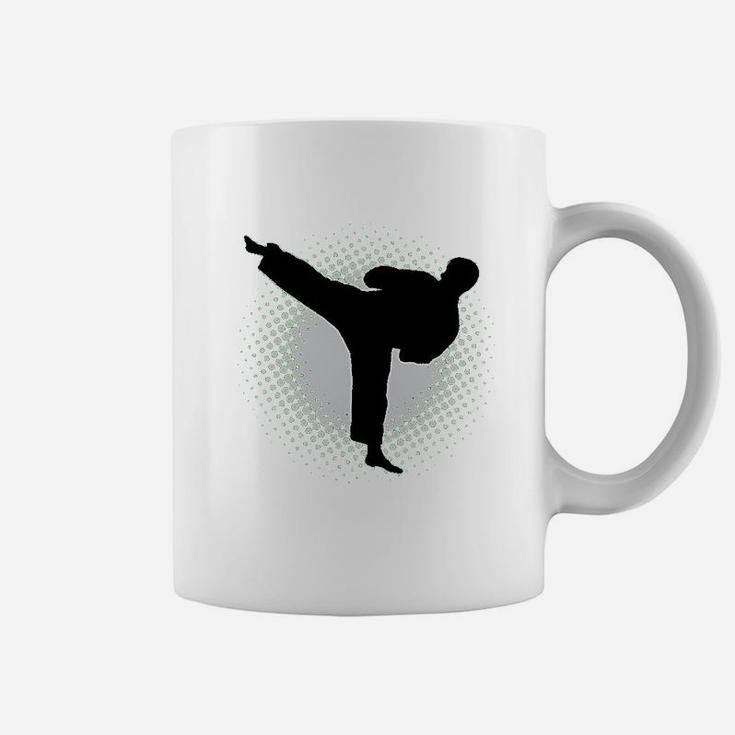 Karate Martial Arts Silhouette Sports Youth Coffee Mug