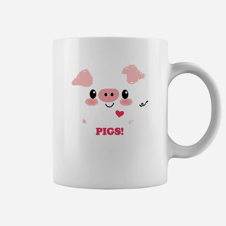 Kawaii I Love Pigs Coffee Mug
