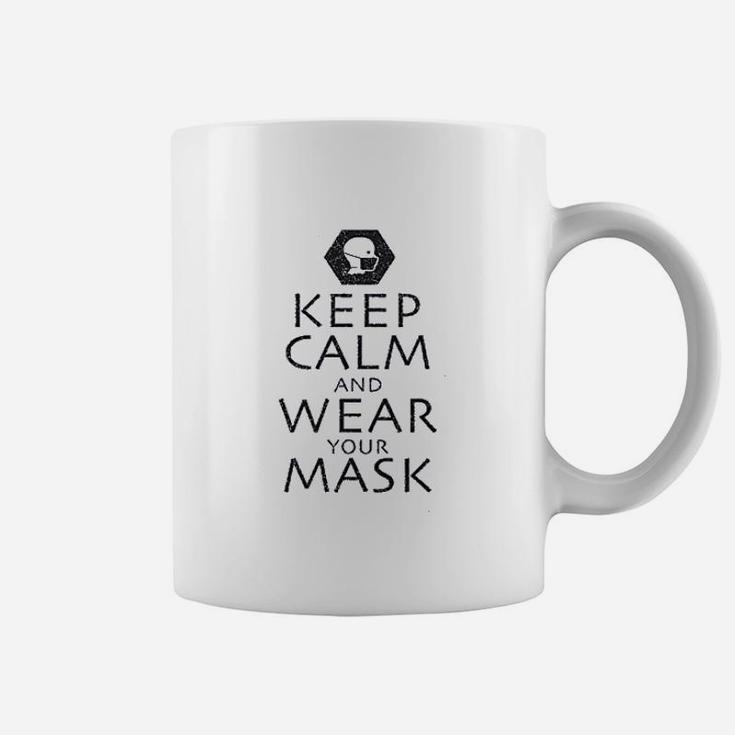 Keep Calm And Wear Your M Ask Coffee Mug