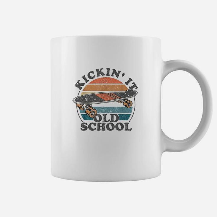 Kickin It Old School 80S Retro Skateboard Longboard 90S Gift Coffee Mug
