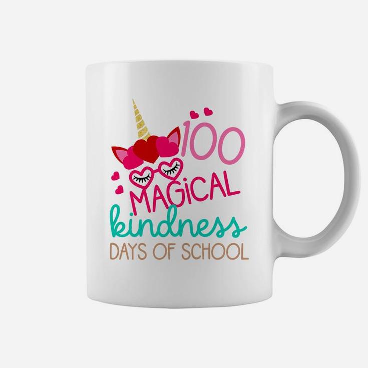 Kids 100 Days School Gift Little Girls 100 Magical Kindness Days Coffee Mug