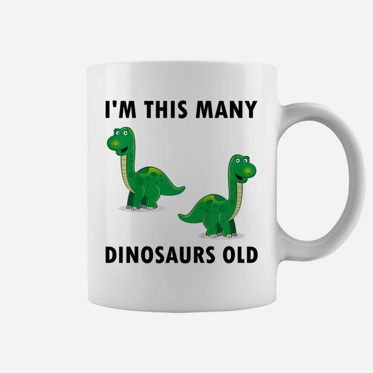 Kids 2 Years Old Boy Dinosaurs Lover 2Nd Birthday Kids Toddler Coffee Mug