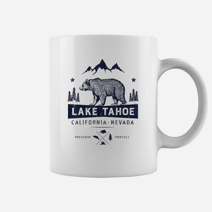 Lake Tahoe California Nevada Vintage Bear Coffee Mug