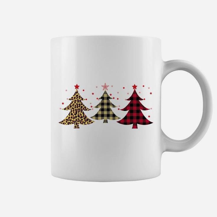 Leopard And Red Buffalo Plaid Xmas Tree Merry Christmas Sweatshirt Coffee Mug