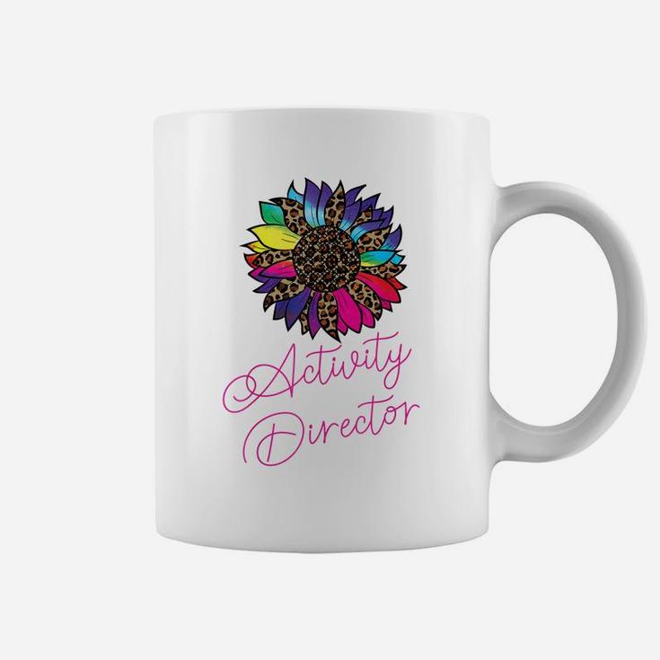 Leopard Tie Dye Cheetah Print Flower Activity Director Gift Coffee Mug