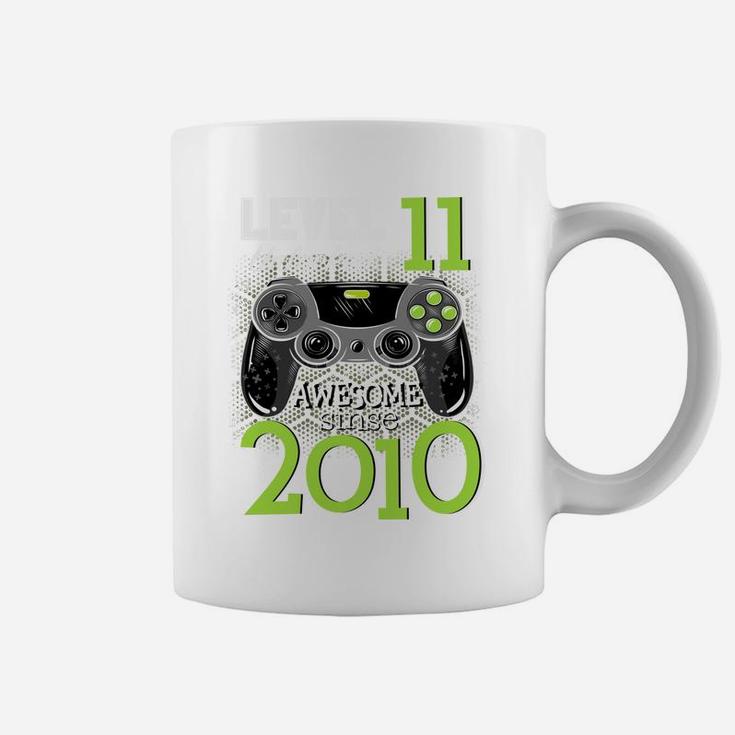 Level 11 Unlocked Awesome Since 2010 Video Gamer 11 Birthday Coffee Mug