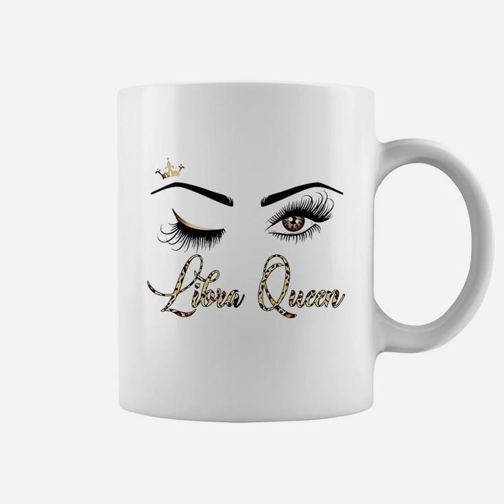 Libra Zodiac Birthday Leopard Print Gift For Girls Women Coffee Mug