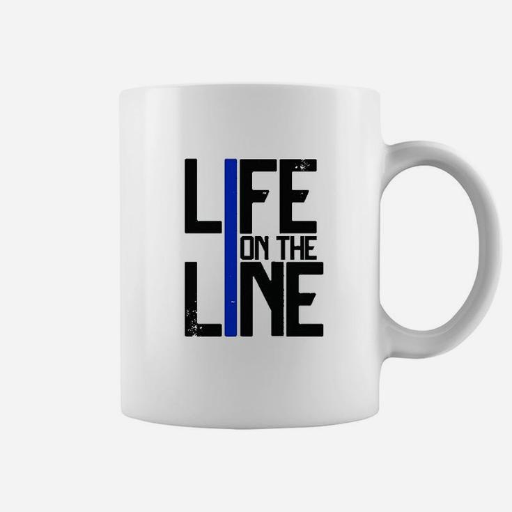 Life On The Line Police Coffee Mug