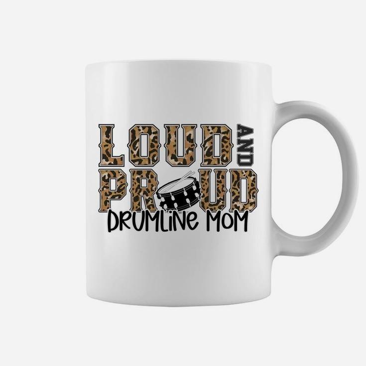 Loud And Proud Drumline Mom Leopard Print Cheetah Pattern Coffee Mug