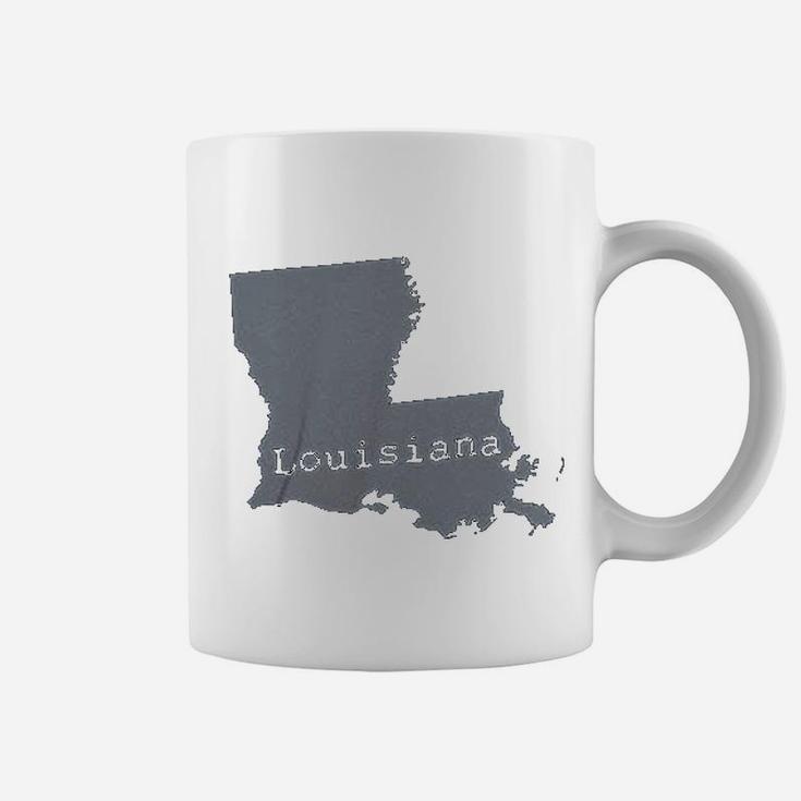 Louisiana State Map Shape La Pride Coffee Mug