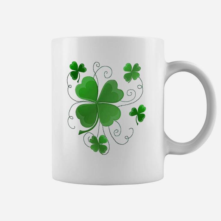 Lucky Shamrocks Just In Time For St Patrick's Day Coffee Mug