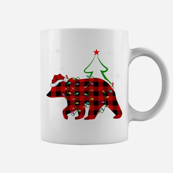 Matching Buffalo Plaid Christmas Sister In Law Bear Pajama Coffee Mug