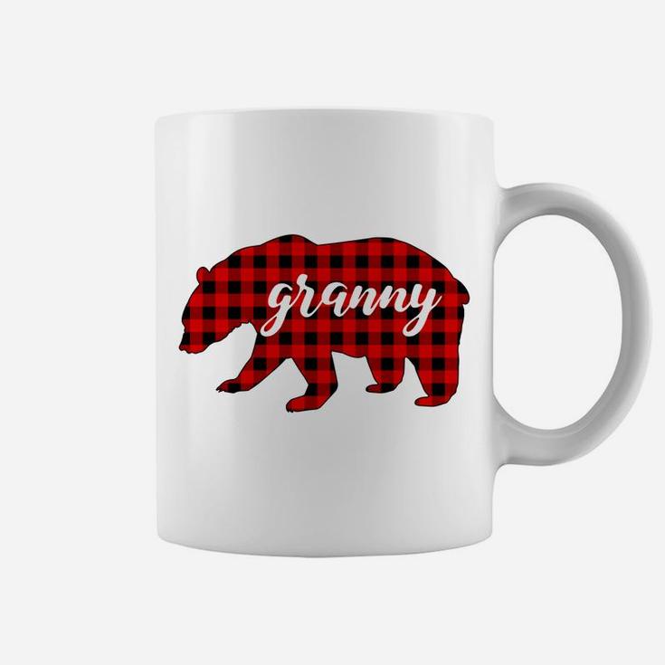 Matching Family Buffalo Plaid Granny Bear Red Lumberjack Coffee Mug