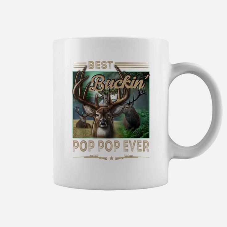 Mens Best Buckin' Pop Pop Ever Shirt Deer Hunting Bucking Father Coffee Mug