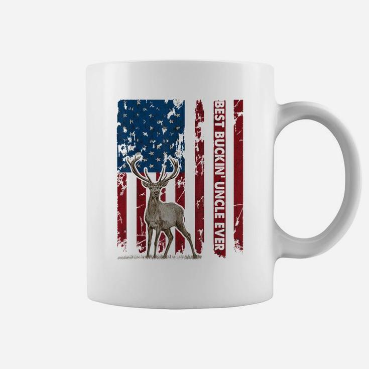 Mens Best Buckin' Uncle Ever Deer Hunting Tshirt Fathers Day Gift Coffee Mug