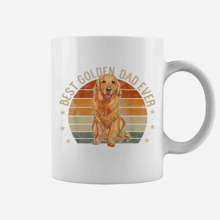 Mens Best Golden Dad Ever Retro Golden Retriever Gifts Dog Daddy Coffee Mug