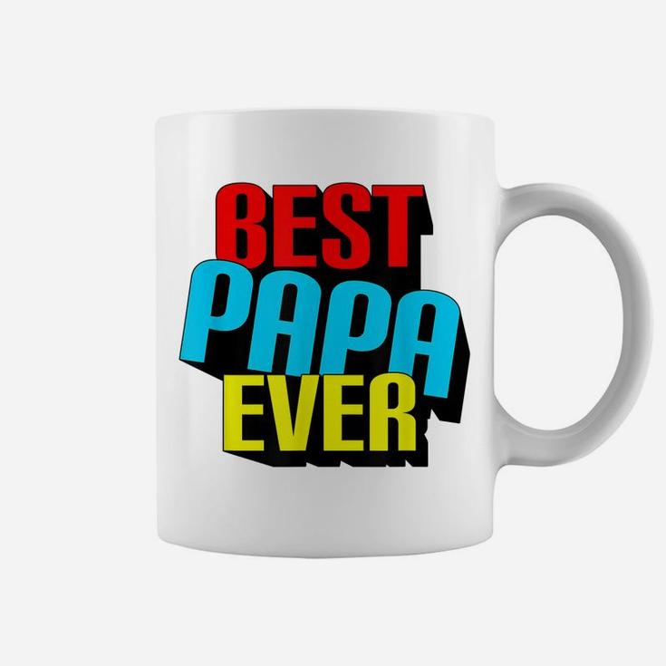 Mens Best Papa Ever Grandpa Fathers Day Gift Pop Pop Pop Coffee Mug