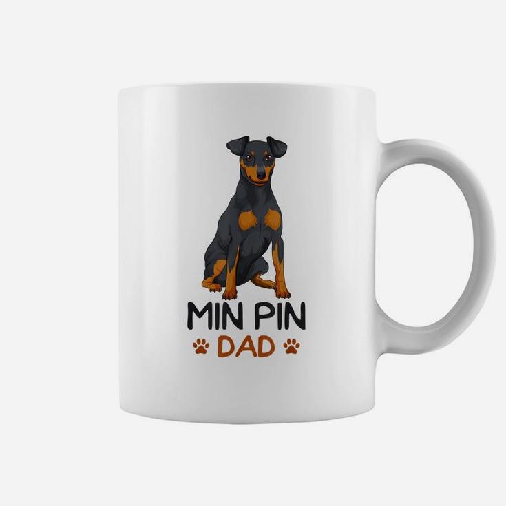 Mens Min Pin Dad Miniature Pinscher Dog Father Father´S Day Men Coffee Mug