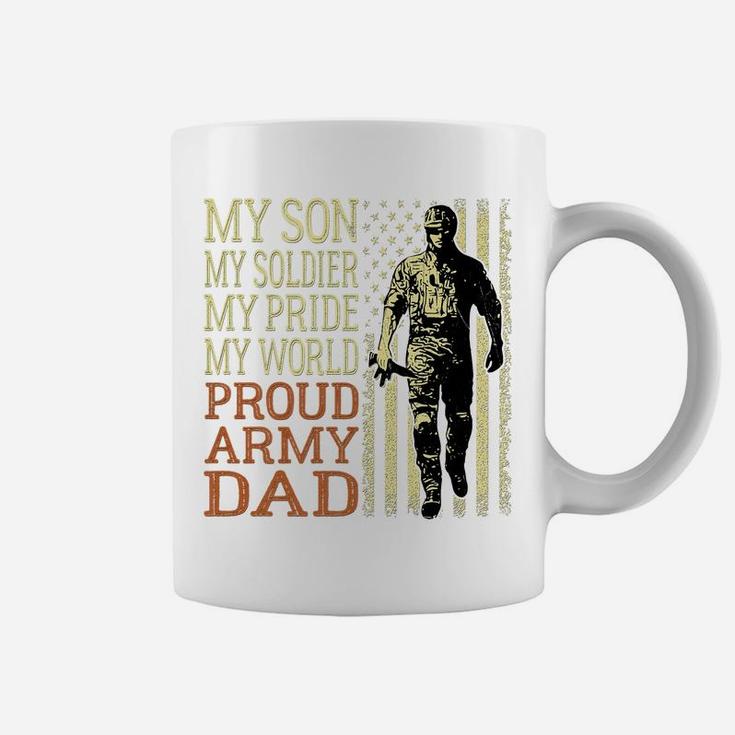 Mens My Son My Soldier Hero - Proud Army Dad Military Father Gift Coffee Mug