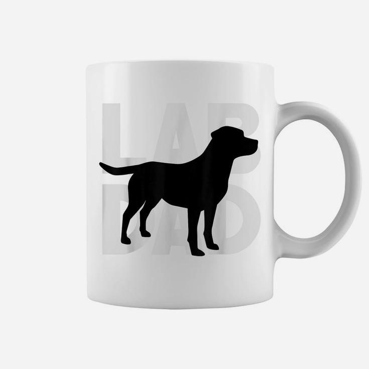 Mens Silver Lab Dad Dog Labrador Retriever Dad Gifts Best Lab Dad Coffee Mug