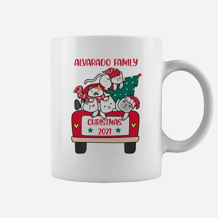 Merry Catmas Christmas Truck Cat Lovers Alvarado Family Coffee Mug