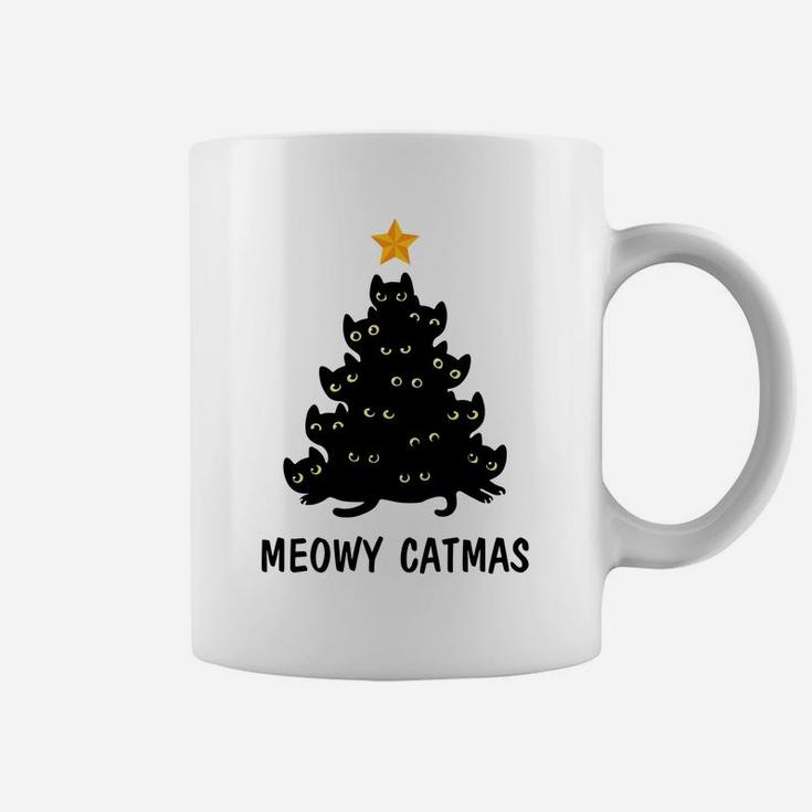 Merry Catmas Xmas Gift Meowy Catmas Funny Cat Christmas Sweatshirt Coffee Mug