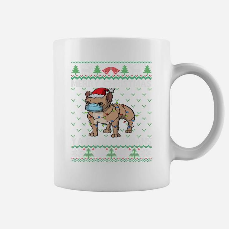 Merry Christmas Frenchie Dog Ugly Christmas French Bulldog Sweatshirt Coffee Mug