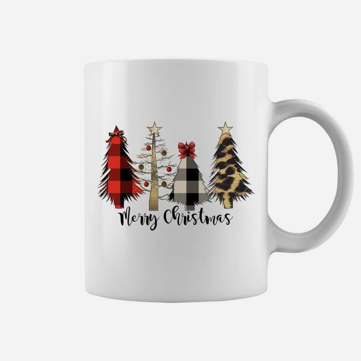 Merry Wild Farmhouse Christmas With Leopard Trees Coffee Mug