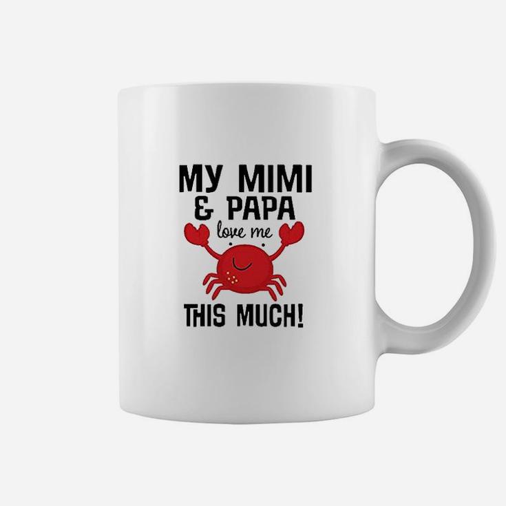 Mimi And Papa Love Me Crab Baby Coffee Mug