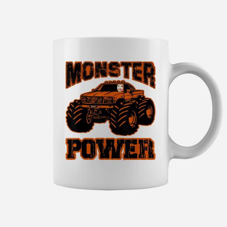Monster Power Boy In Monster Truck Coffee Mug