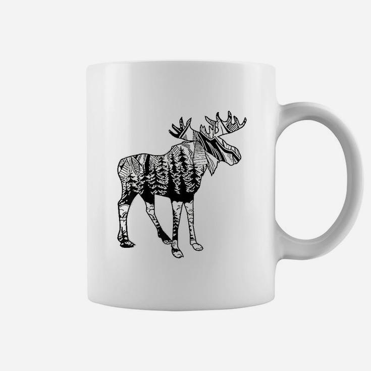 Moose Sighting Forest Coffee Mug