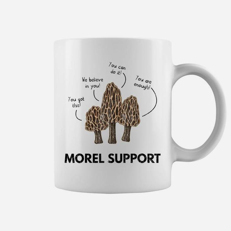 Morel Support Funny Mushroom Hunting Mycologist Graphic Coffee Mug