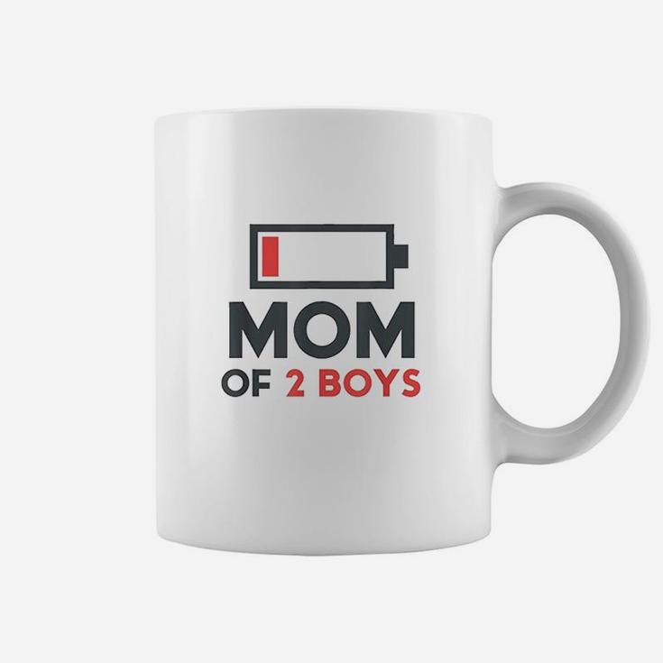 Mothers Day Gift Mom Mom Of 2 Boys From Son Coffee Mug