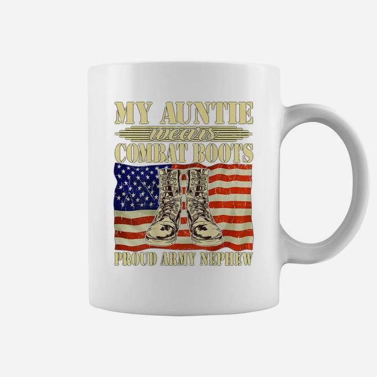 My Auntie Wears Combat Boots Military Proud Army Nephew Gift Coffee Mug