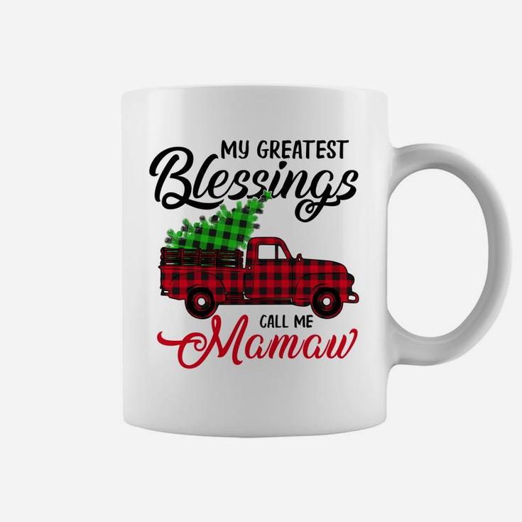 My Greatest Blessings Call Me Mamaw Xmas Gifts Christmas Coffee Mug
