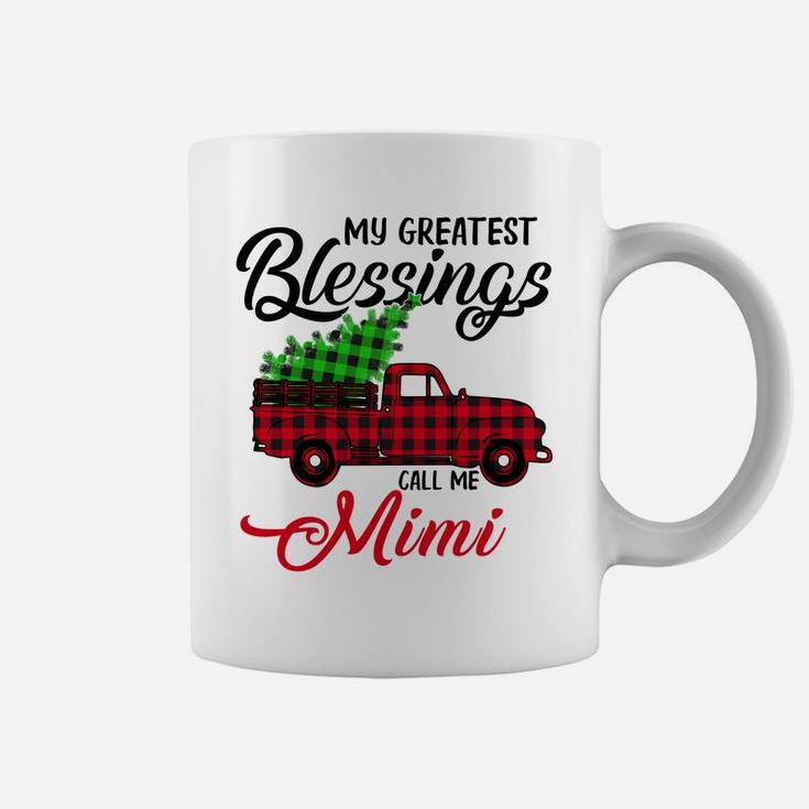 My Greatest Blessings Call Me Mimi Xmas Gifts Christmas Coffee Mug
