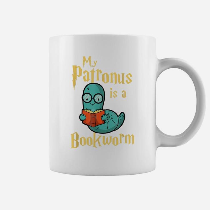 My Patronus Is A Bookworm - Funny Book Lover Gift & Reading Coffee Mug