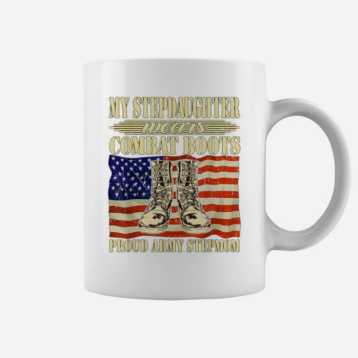 My Stepdaughter Wears Combat Boots Proud Army Stepmom Gift Coffee Mug