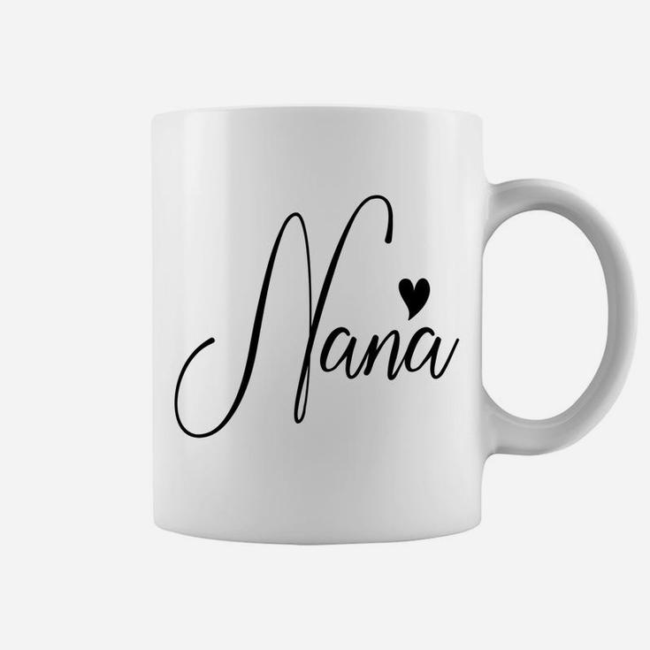 Nana Heart For Grandma Women Christmas Grandparents Day Coffee Mug