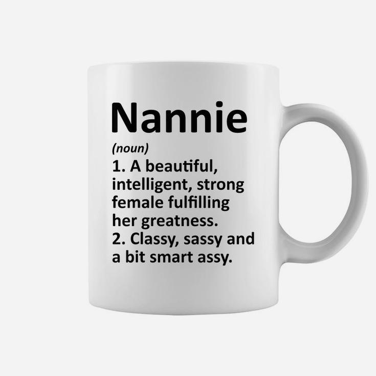 Nannie Definition Personalized Name Funny Christmas Gift Coffee Mug