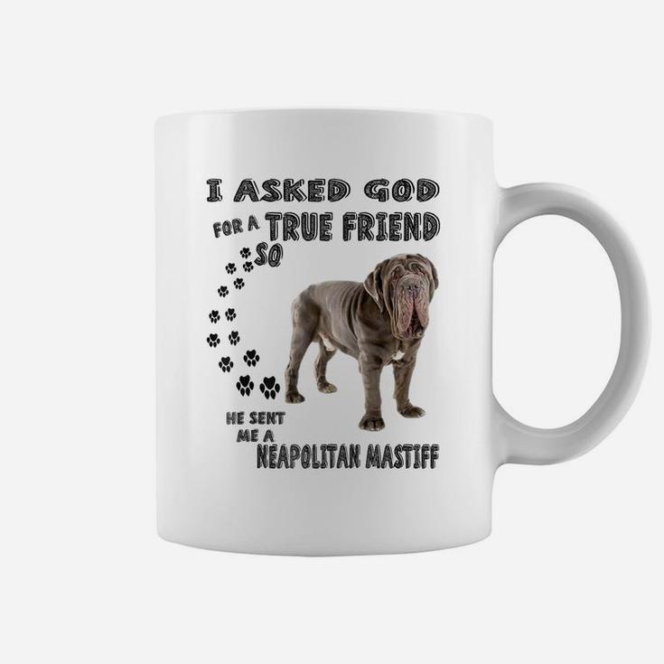 Neapolitan Mastiff Quote Mom Dad, Mastino Napoletano Dog Raglan Baseball Tee Coffee Mug