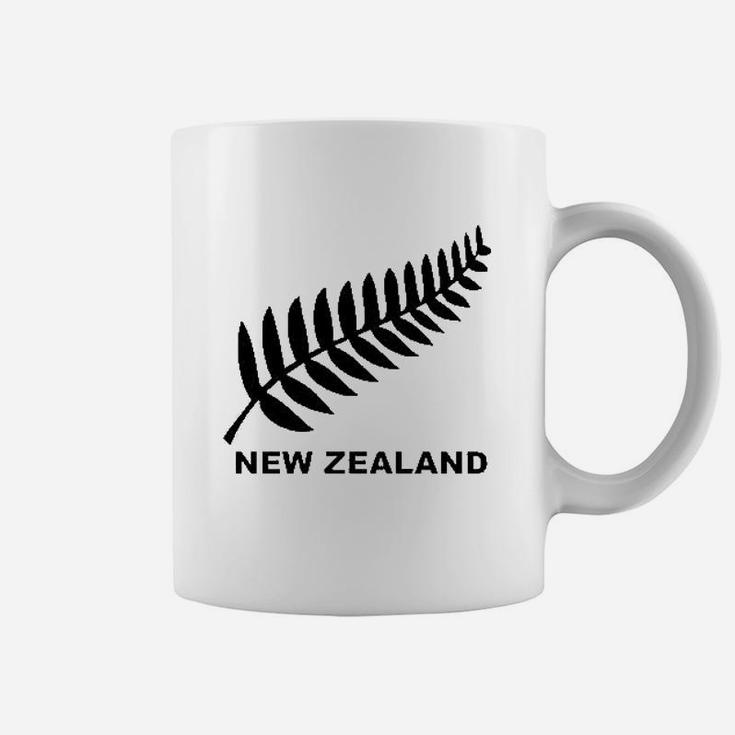 New Zealand Retro Soccer Rugby Kiwi Fern Crest Coffee Mug